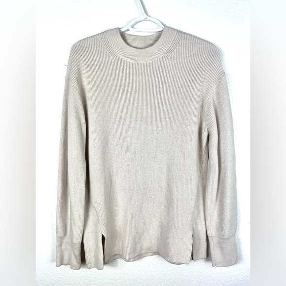 LULULEMON MERINO WOOL BLEND CREW NECK COZY TUNIC SWEATER size 4 - Picture 1 of 8